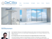 Tablet Screenshot of decillia-immo.at